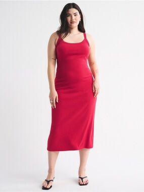 Abercrombie & Fitch Bra-free essential 90’s midi dress